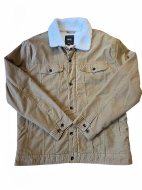 Vans Corduroy Sherpa Jacket Brown XXL